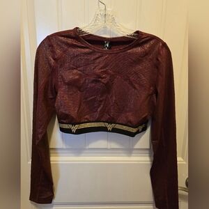 2 PIECES of Eleven by Venus Williams Wonder Woman Collab shorts and crop top